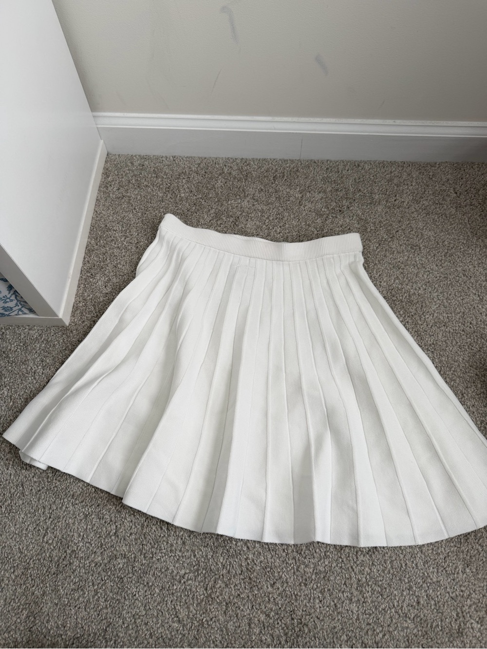 a new day White Pleated Skater Skirt